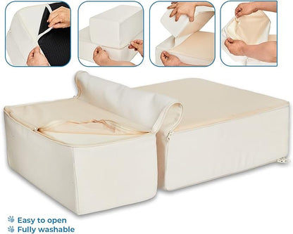 Best Pet Supplies Foldable Foam Pet Steps for Small Dogs and Cats 2-Step