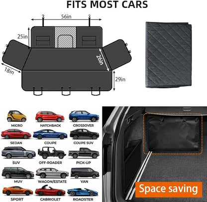 Heavy Duty Back Seat Extender for Dogs 2 in1
