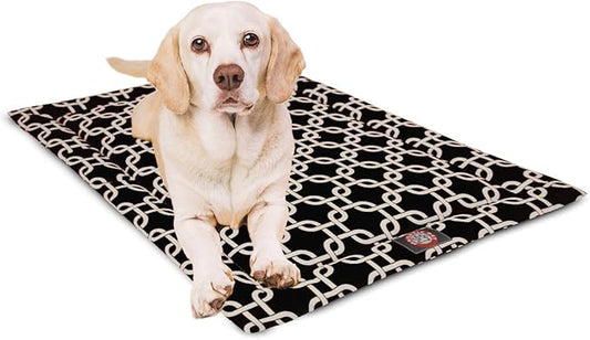 42" Links Black Crate Dog Bed Mat By Majestic Pet Products