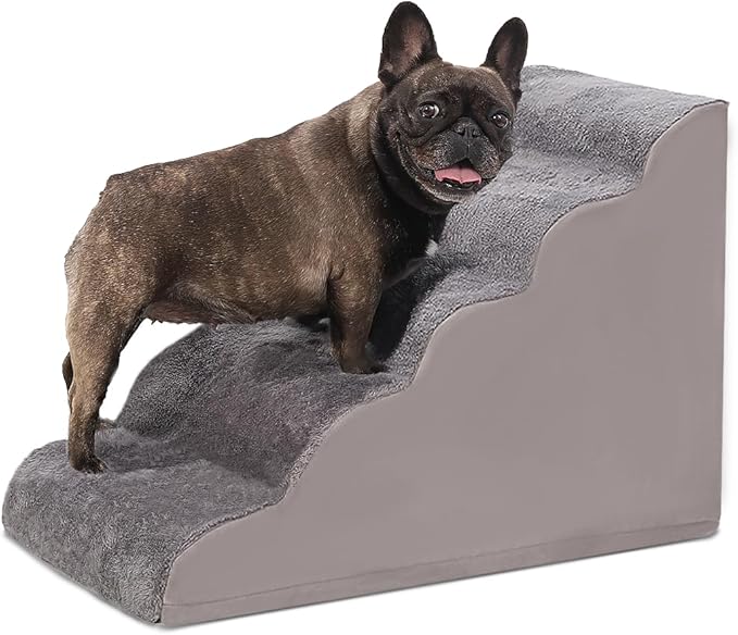 Dog Stairs for High Bed with High Density Foam 22.6" H,5-Step