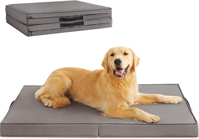 RRPETHOME Waterproof Outdoor Dog Beds Large Sized Dog