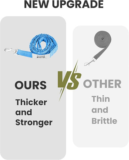 OutdoorMaster Bungee Dog Leash 2 Padded 4FT)