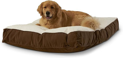 Buster Deluxe Reversible Pillow Style Sherpa Dog Bed (48 x 36 in.)