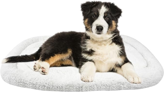 Long Rich HCT ERE-001 Super Soft Sherpa Crate Cushion Dog and Pet Bed Textiles,28.5 x 18 inches