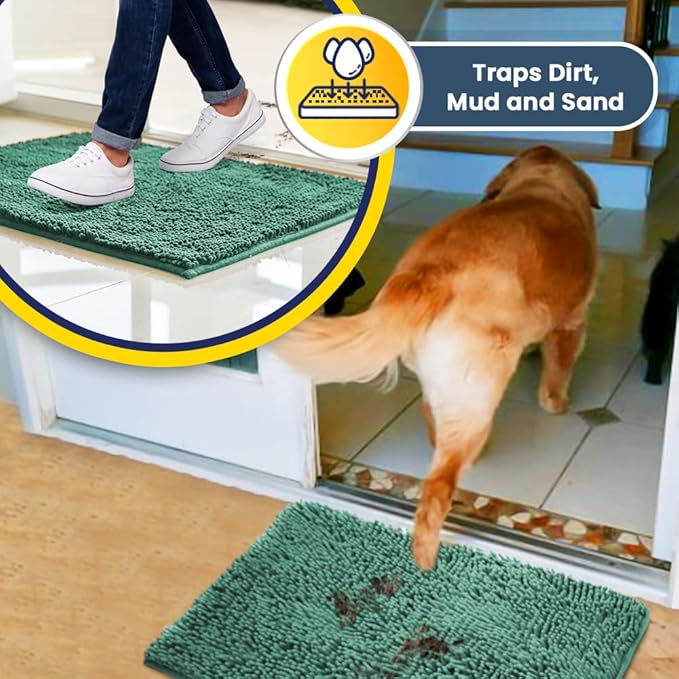 Muddy Mat® AS-SEEN-ON-TV Highly Absorbent Microfiber Door Mat and Pet Rug 30"X19"