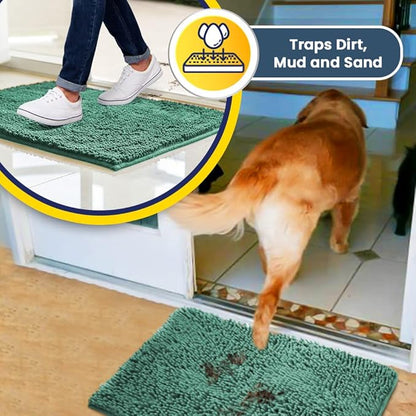 Muddy Mat® AS-SEEN-ON-TV Highly Absorbent Microfiber Door Mat and Pet Rug 28"X18"