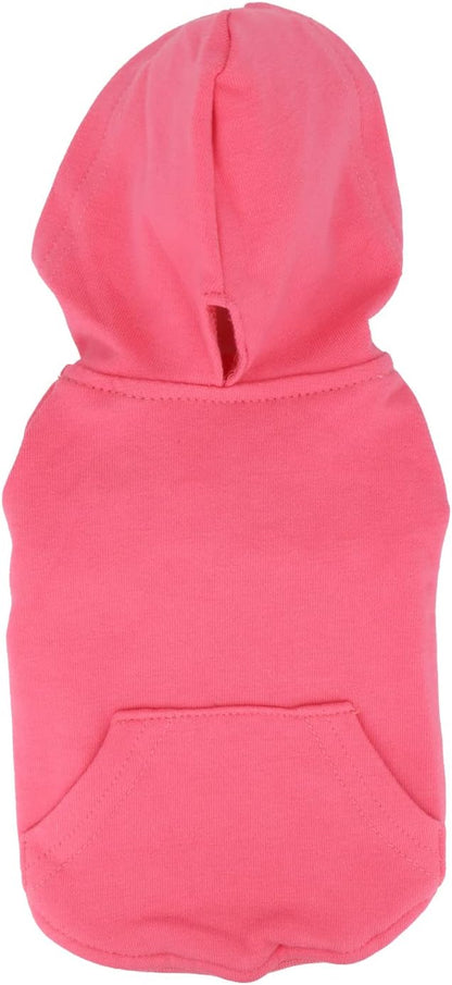 LOPHIPETS Lightweight Cotton Hoodie for Small Dogs – Hooded Sweatshirt for Chihuahuas Puppy and Toy Breeds-Pink/L