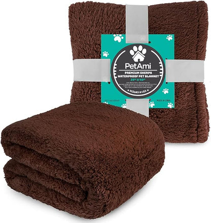 PetAmi Fluffy Waterproof Dog Blanket for Small Medium Dogs 29x40)