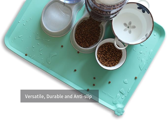 Hoki Found X-Large Silicone Pet Food Mats Tray