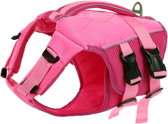 ASENKU Dog Life Jacket with Rescue Handle