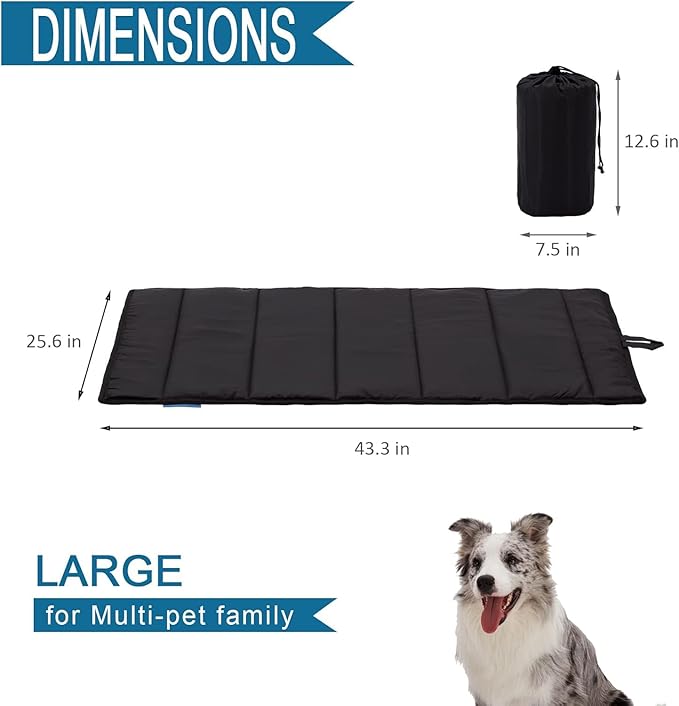 BDEUS 43x25In Large Size Outdoor Dog Bed