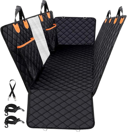 Dog Car Seat Cover for Back Seat 100% Waterproof 600D Scratchproof