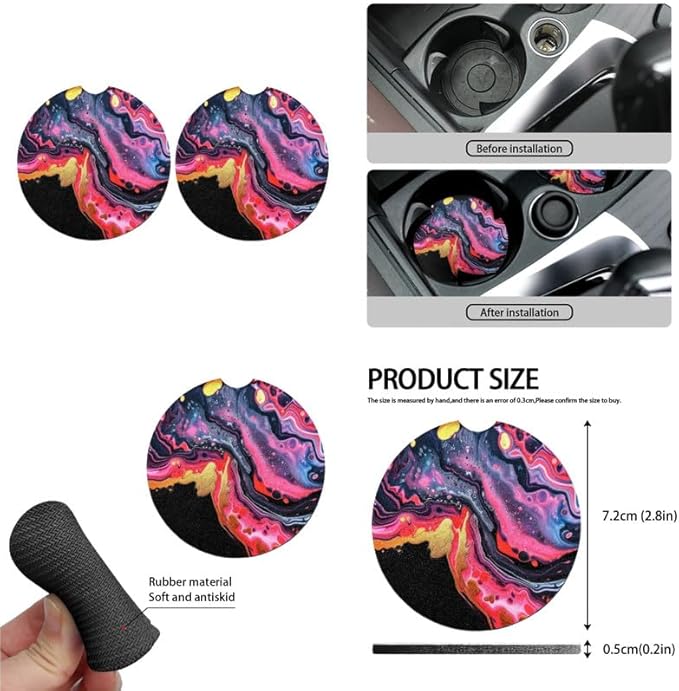 Marble Fluid Paintings 13 PCS Car Seat Cover