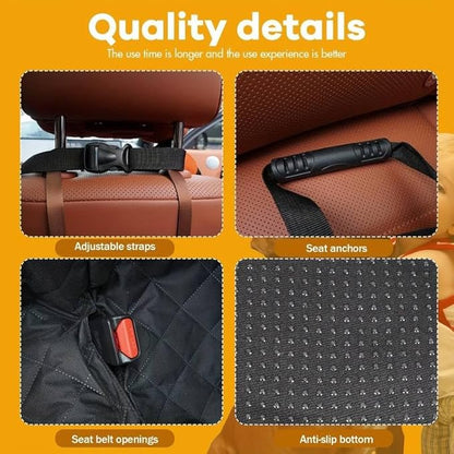 Hard Bottom Dog Car Seat Cover 52x26 inchs