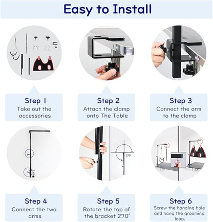 KELIXU Dog Grooming Arm with Clamps
