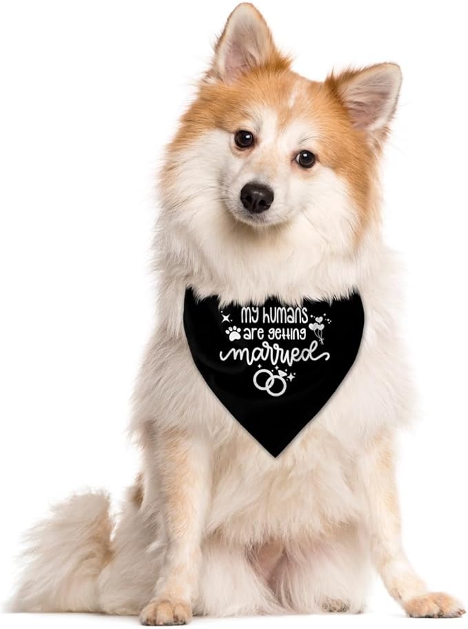 My Humans are Getting Married Dog Bandana (C54)