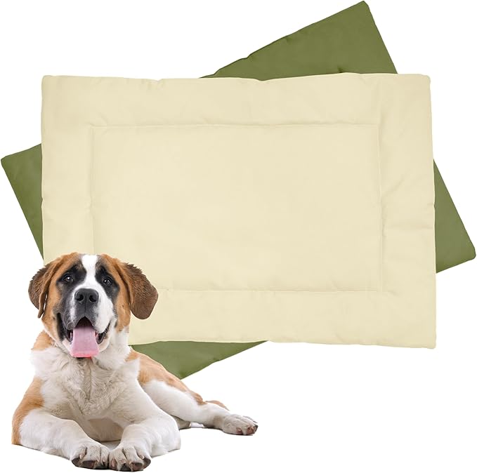 Downtown Pet Supply Dog Crate Pad 42 x 27, Olive