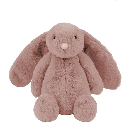 Best Pet Supplies Interactive Bunny Buddy Dog Toy with Crinkle and Squeaky Enrichment for Small and Medium Breed Puppies or Dogs, Cute and Plush - Bunny (Mauve)