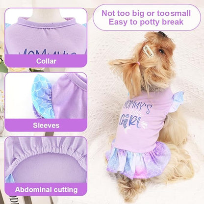 Yikeyo Dog Clothes Girl Dog Dress Small Dogs