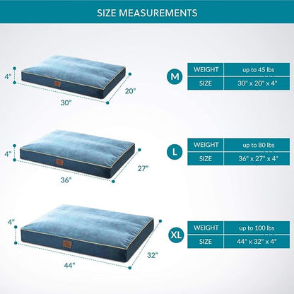 Bedsure Waterproof Dog Beds for Extra Large Dogs 4 inch 100lbs XL