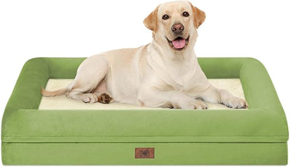 Orthopedic Washable Large Dog Bed: XLarge Dog Bed Bolster Waterproof