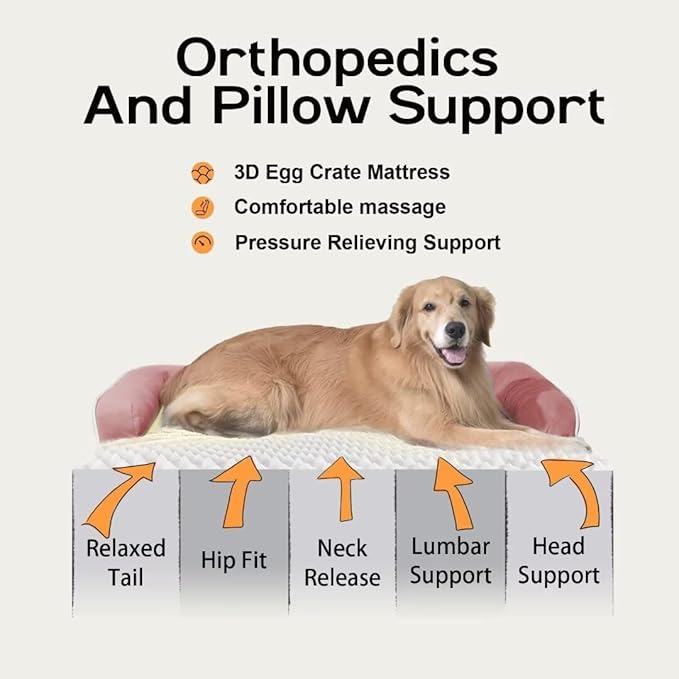Orthopedic Washable Large Dog Bed