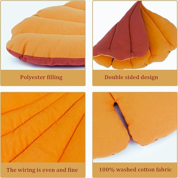 Cute Pet Fleece Blanket for Dogs & Cats - Leaf Shaped Design, Perfect for Sunbathing on Couches and Beds! Also Works as a Funny Squishmallow Dog Bed or Cozy Cat Bed