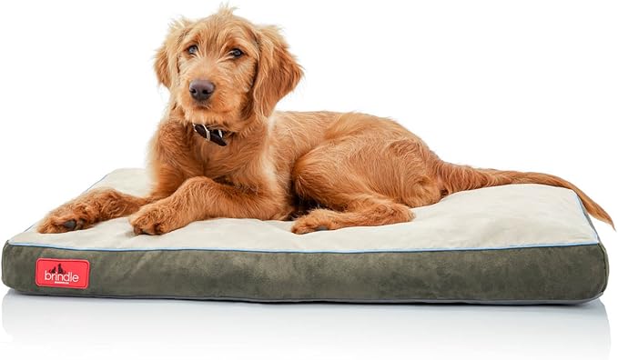 BRINDLE Khaki Shredded Memory Foam Pet Bed