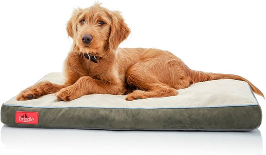 BRINDLE Khaki Shredded Memory Foam Pet Bed