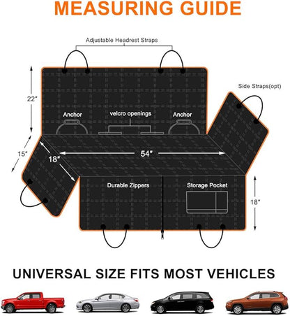 Dog Car Seat Covers Hammock for Cars Trucks SUV