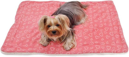 Klippo Dog/Puppy Soft Fleece & Ultra-Plush Blanket ONE Size (Blush of Love)