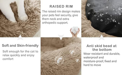 Geizire Cat Beds for Indoor Cats/Dog Beds for Small Dogs