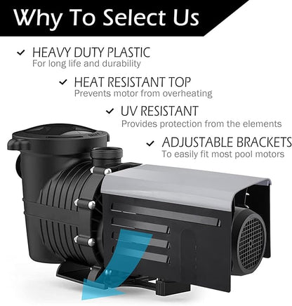 RunNico 2 Pack Pool Pump Covers for Outside Units