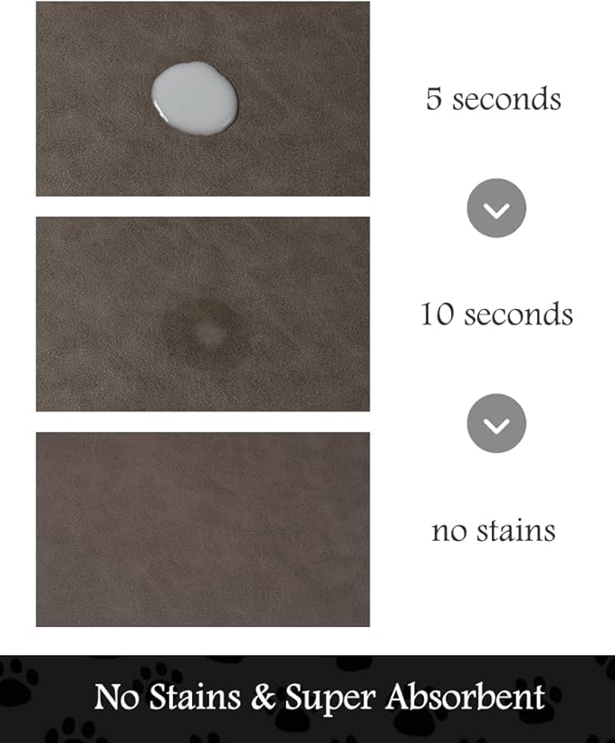 Pet Feeding Mat-Absorbent Dog Mat for Food and