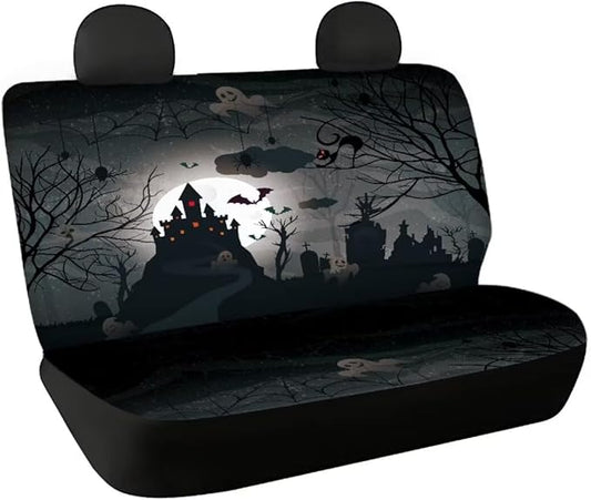 Universal Rear Split Bench Seat Cover for Cars Truck SUV 2