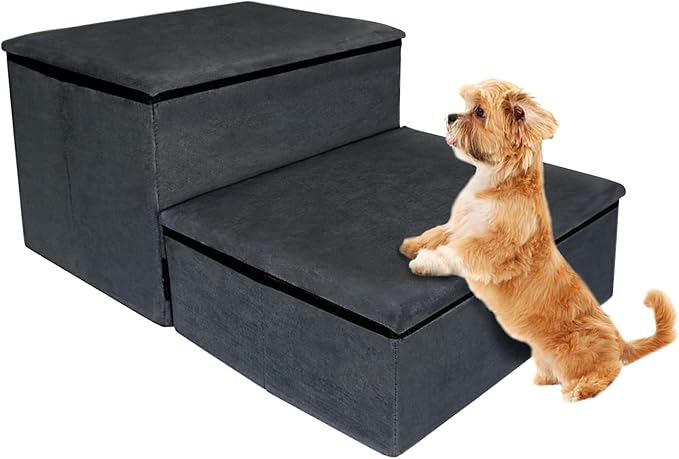 TONY HOBY Dog Stairs 2-Step Pet 2 Steps)