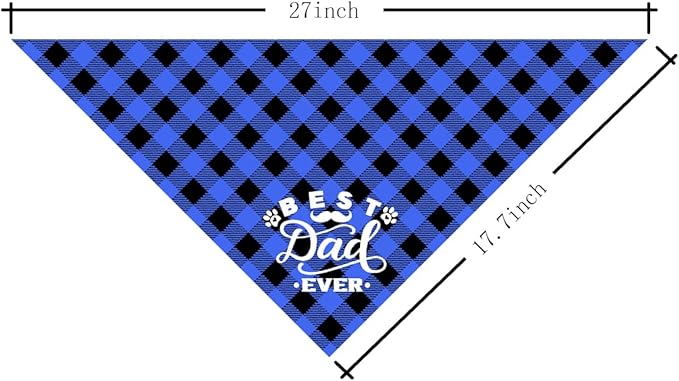 Best Dad Ever Dog Bandana (C6)