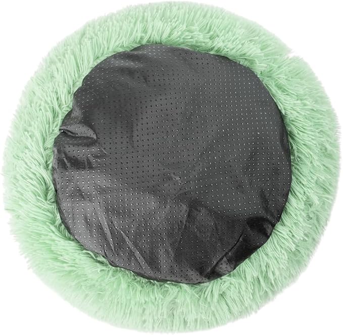 otoez Round Donut Dog Bed for Small Dogs (23.6", Green)