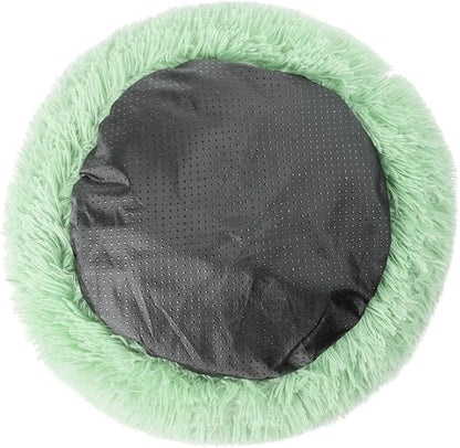 otoez Round Donut Dog Bed for Small Dogs (23.6", Green)