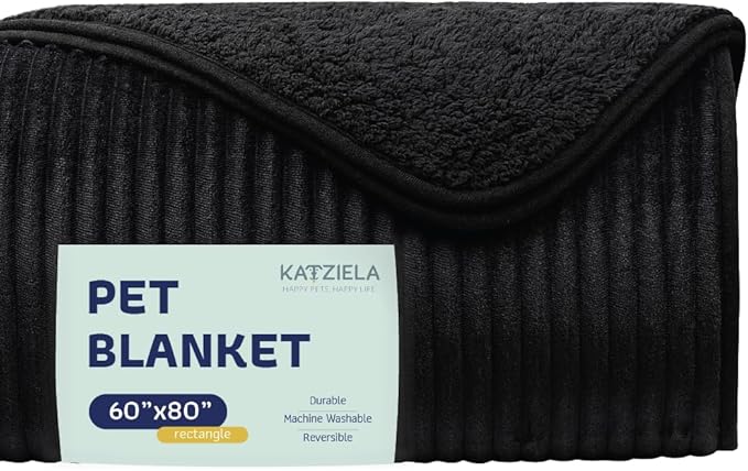 Premium Soft Dog/Cat Waterproof Blanket – Soft Sherpa Fleece 60x80)