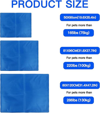 Dog Cooling Mat Gel: Large Cooling Pad for Dog (31.4" x 47.2"