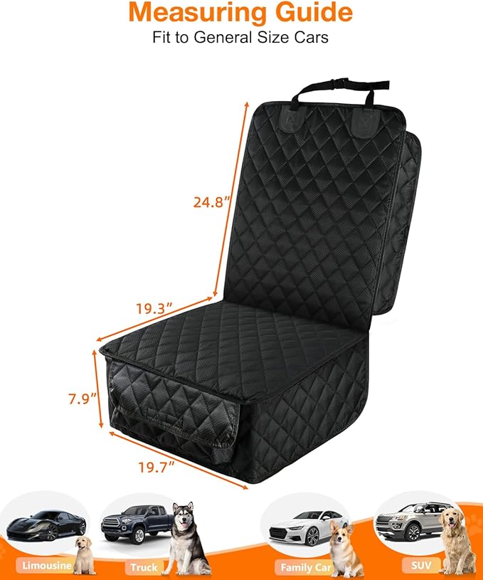 PETICON Waterproof Front Seat Car Cover 2 Pack