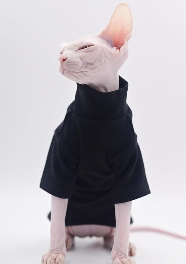 DUOMASUMI Sphynx Cat Clothes Self-Heating Warm Thermal Underwear Hairless Cat Clothes for Sphynx