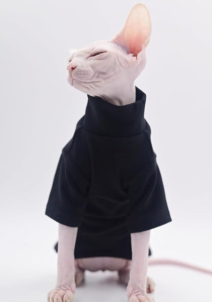 DUOMASUMI Sphynx Cat Clothes Self-Heating Warm Thermal Underwear Hairless Cat Clothes for Sphynx