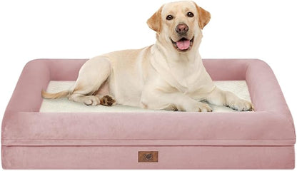 Orthopedic Washable Large Dog Bed: XLarge Dog Bed Bolster Waterproof