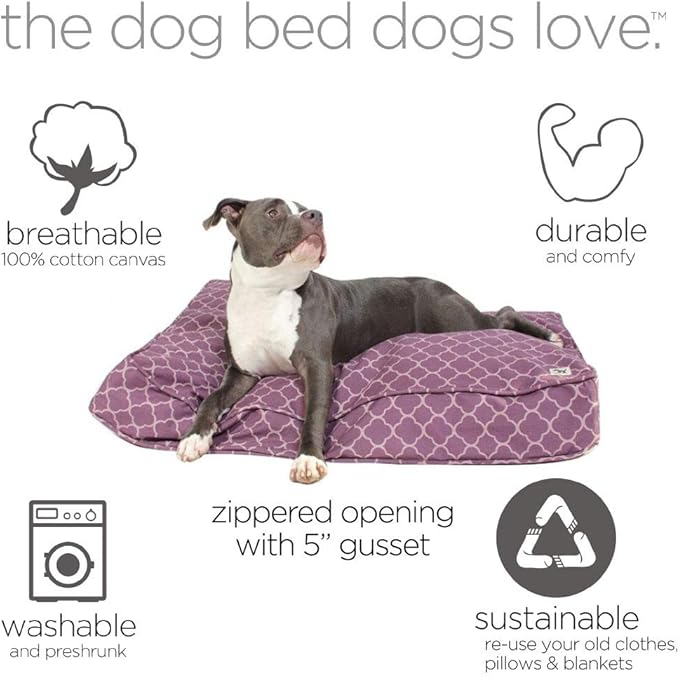 Molly Mutt Small Dog Bed Cover 22”X27”X5’’ - 100% Cotton