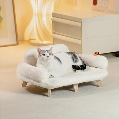 MEWOOFUN Cat Bed with Removable Washable Cover