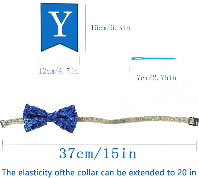 Cat Birthday Party Supplies Cat Kitten Bandanas,Cat Birthday Hat,Cat Birthday Number,Cat Birthday Banner,Cat Bowtie, 8 Letter Balloons,Birthday Outfit for Cat Kitten,cat Birthday Decoration..