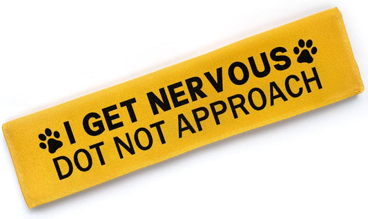 I get Nervous Dot Not Approach Dog Leash Sleeve
