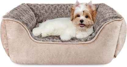 JOEJOY Rectangle Dog Bed for Large Medium Small Dogs Machine Washable Sleeping Sofa Non-Slip Bottom Breathable Soft Puppy Bed Durable Orthopedic Calming Pet Cuddler